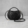 Woven Cage Drawstring Satchel Bag – Convertible Crossbody Shoulder Bag