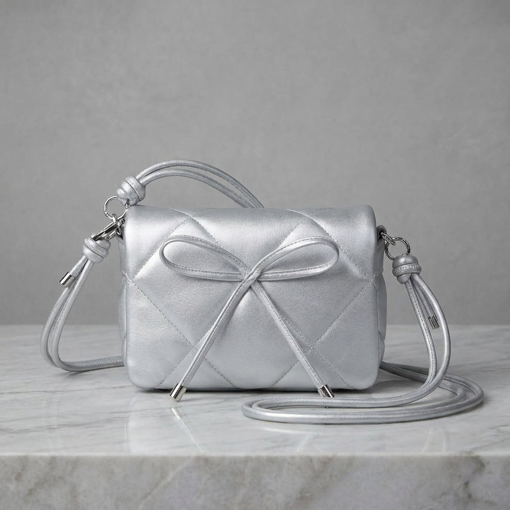 Bella Bow Quilted Crossbody Bag