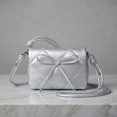 Bella Bow Quilted Crossbody Bag