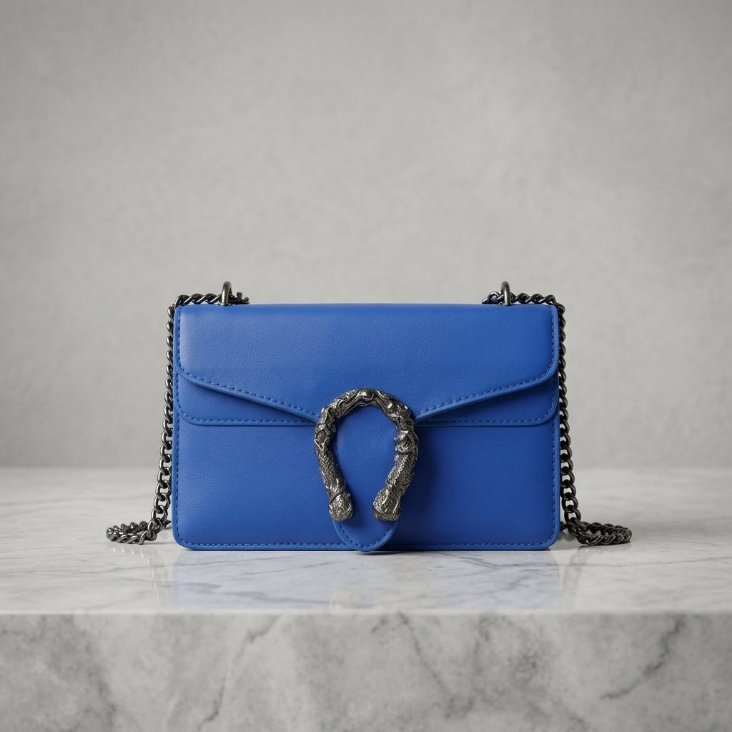 Elegant Black Chain Crossbody Handbag
