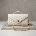 Quilted Envelope Chain Wallet & Clutch Bag