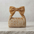 Glamorous Crystal Bow Rhinestone Evening Handbag