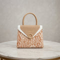 Coco Queen Floral Lace Envelope Flap Handbag with Ring Clasp