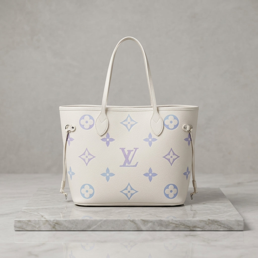 Blush Monogram Everyday Tote Bag