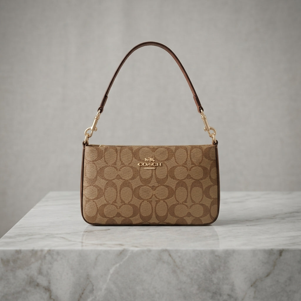 Classic Signature Shoulder Bag – Chic, Compact & Timeless