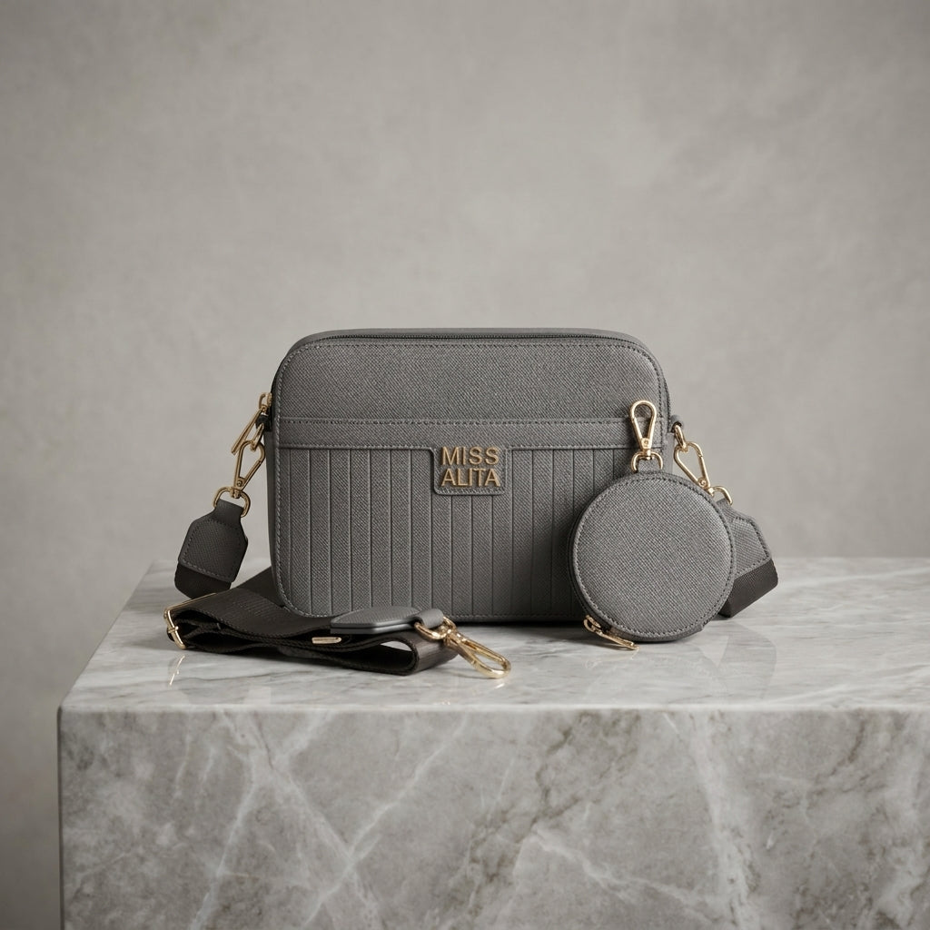 Women’s Premium Grey Crossbody Bag