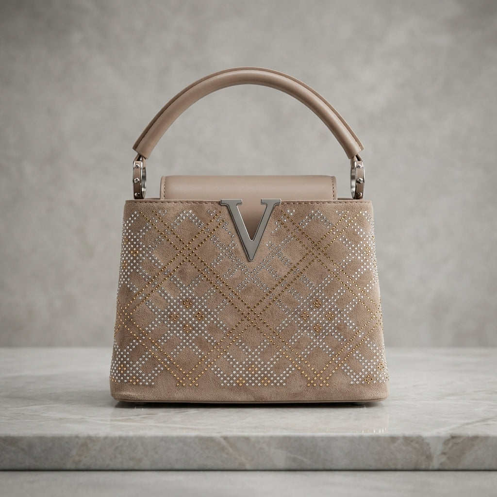 Women Luxe Crystal Diamond Mini Handbag
