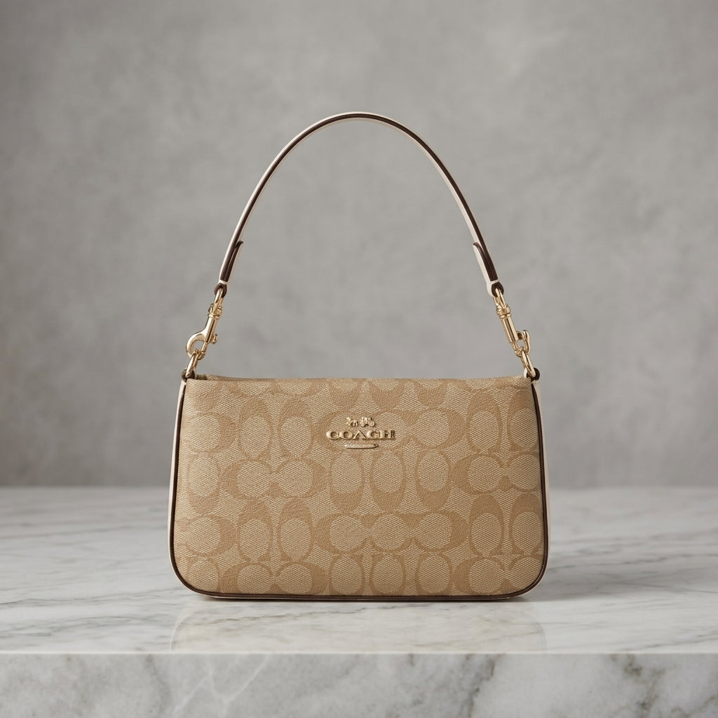 Classic Signature Shoulder Bag – Chic, Compact & Timeless