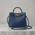 Woven Leatherette Bucket Bag | Convertible Crossbody Purse