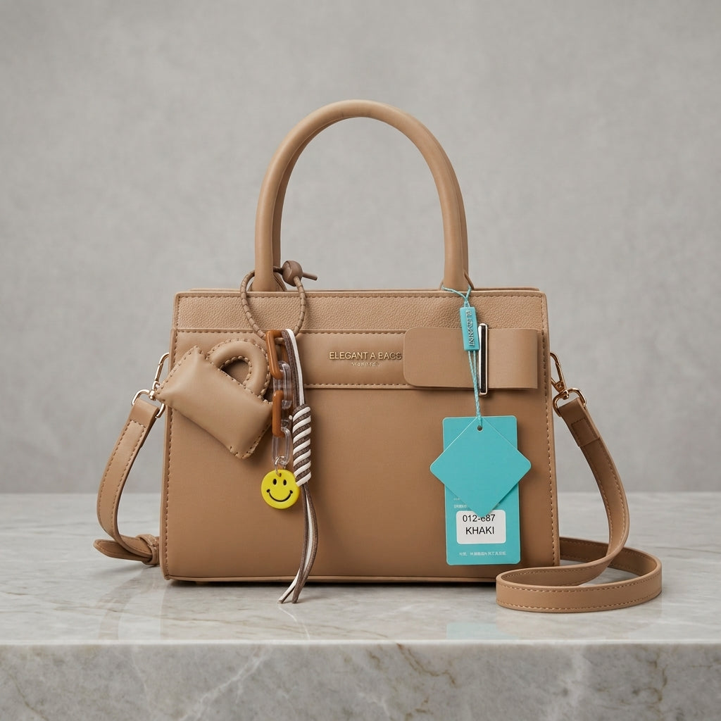 Elegant Luxe Structured Women Satchel Handbag