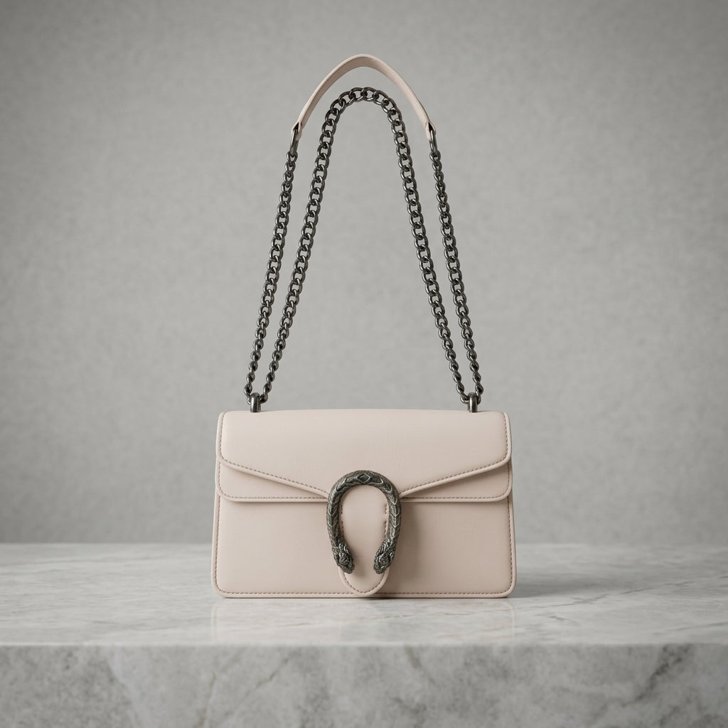 Elegant Black Chain Crossbody Handbag