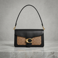 Classic Cognac Monogram Shoulder Bag with Gold Hardware
