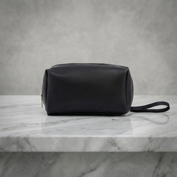 Classic Black Structured Laptop Work Tote with Tassel Charm